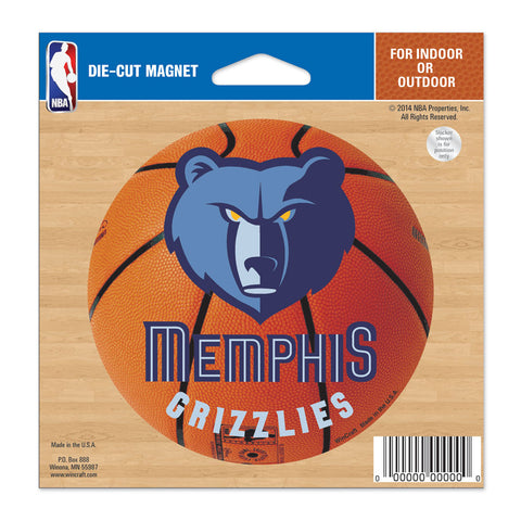 Memphis Grizzlies 4.5" DieCut Logo Magnet