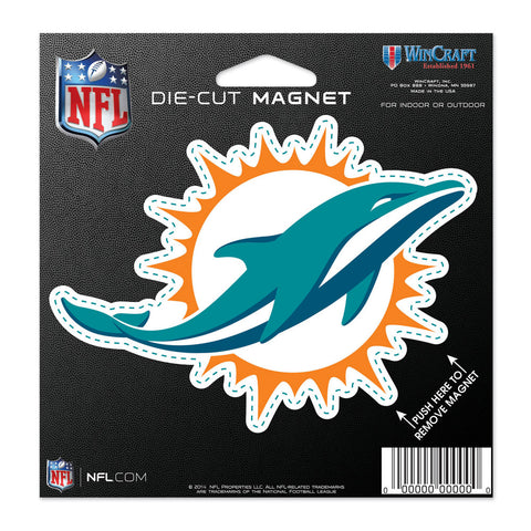 Miami Dolphins 4.5" DieCut Logo Magnet