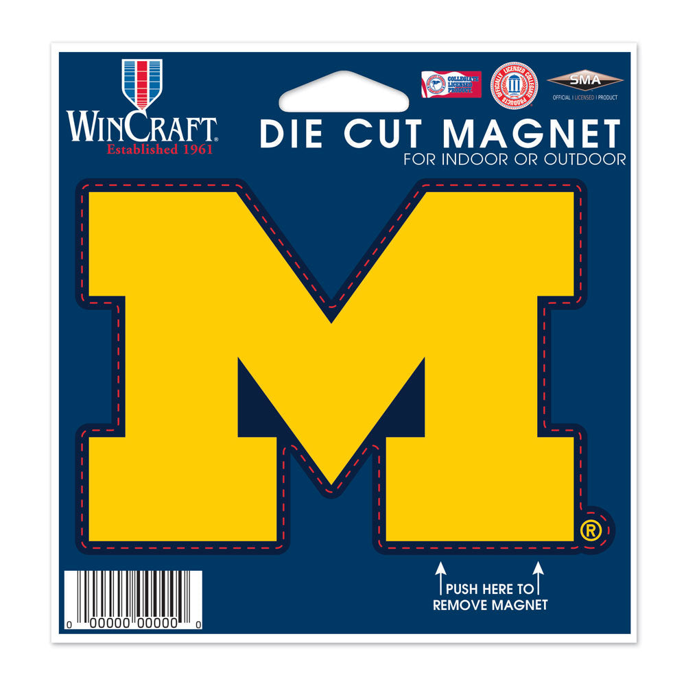 Michigan Wolverines 4.5" DieCut Logo Magnet