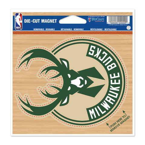 Milwaukee Bucks 4.5" DieCut Logo Magnet