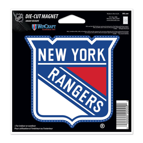 New York Rangers 4.5" DieCut Logo Magnet