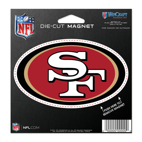 San Francisco 49ers 4.5" DieCut Logo Magnet