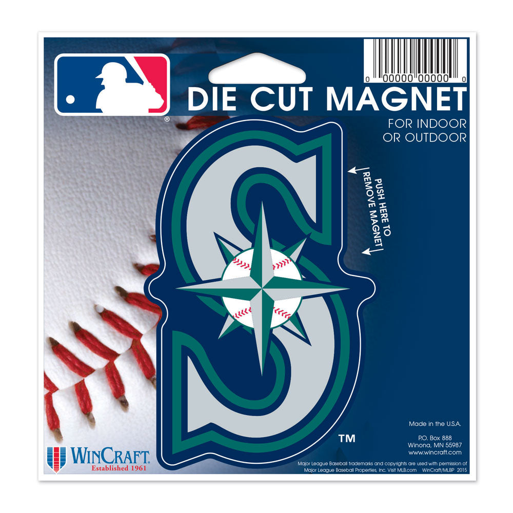 Seattle Mariners 4.5" DieCut Logo Magnet
