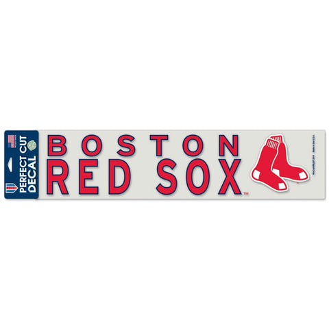 Boston Red Sox 4" x 17" Perfect Cut Color Decal