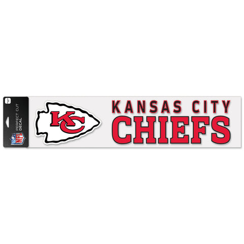 Kansas City Chiefs 4"x17" Decal Color