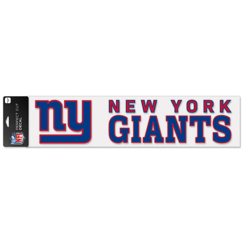 New York Giants 4"x17" Decal Color