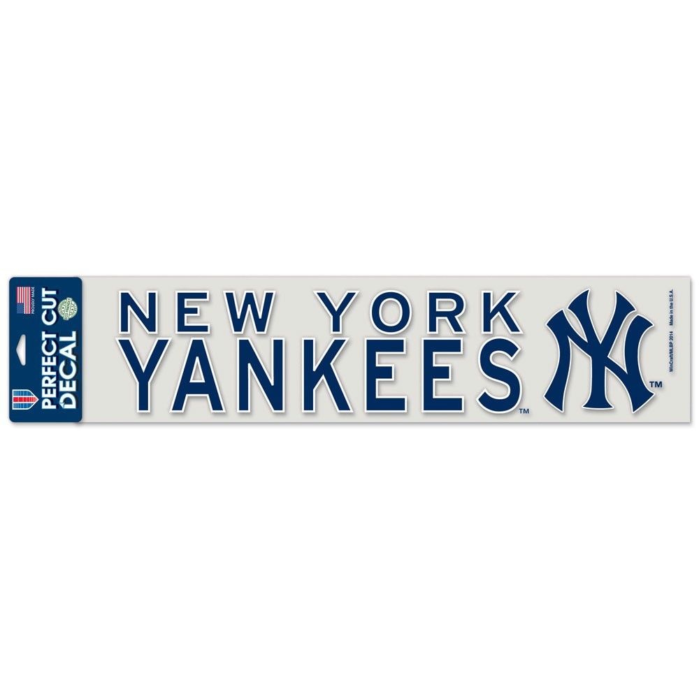 New York Yankees 4" x 17" Perfect Cut Color Decal