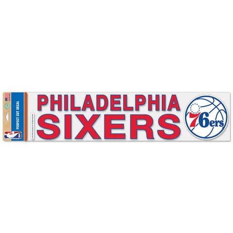 Philadelphia 76ers 4"x17" Decal Color