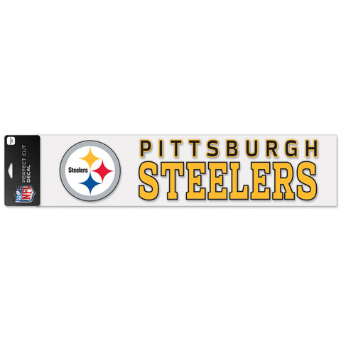 Pittsburgh Steelers 4"x17" Decal Color
