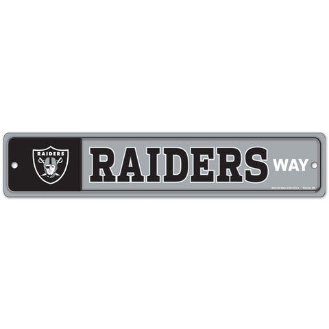 Las Vegas Raiders 4" X 19" Street Sign