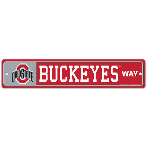Ohio State Buckeyes 4" x 19" Street Sign