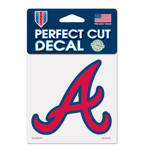 Atlanta Braves 4"x4" DieCut Decal Logo