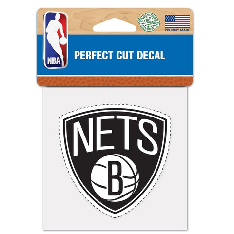 Brooklyn Nets 4"x4" DieCut Decal Logo