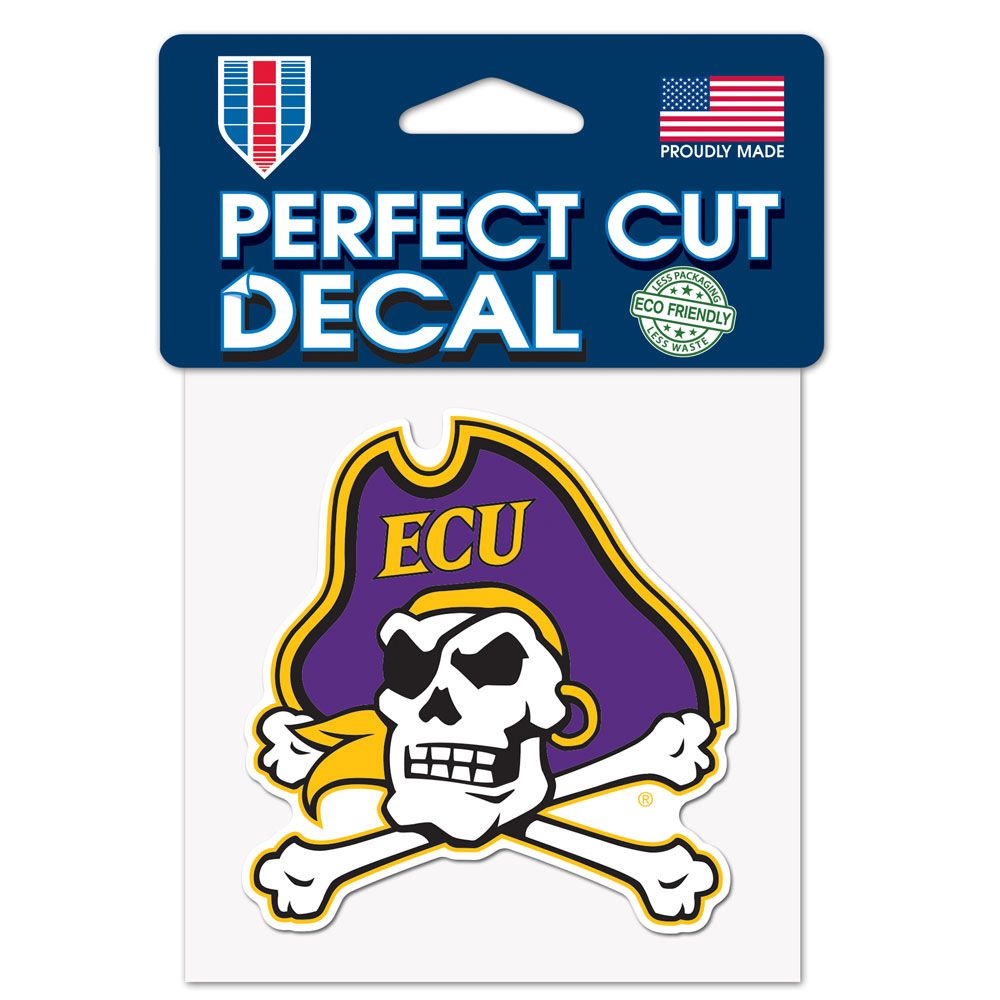 East Carolina Pirates 4" x 4" DieCut Decal Logo