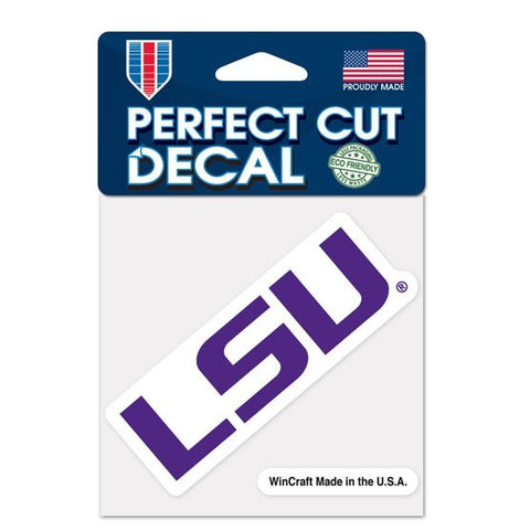 LSU Tigers 4"x4" DieCut Decal Logo