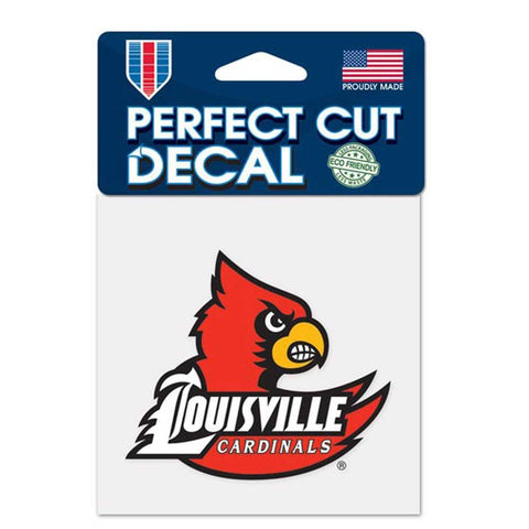 Louisville Cardinals 4" x 4" Logo Decal