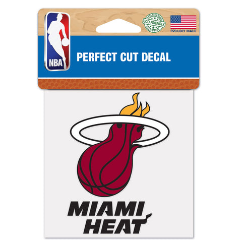 Miami Heat 4"x4" DieCut Decal Logo