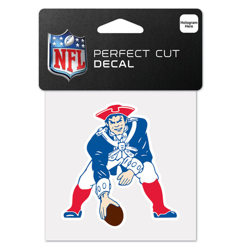 New England Patriots Retro 4"x4" DieCut Decal Logo