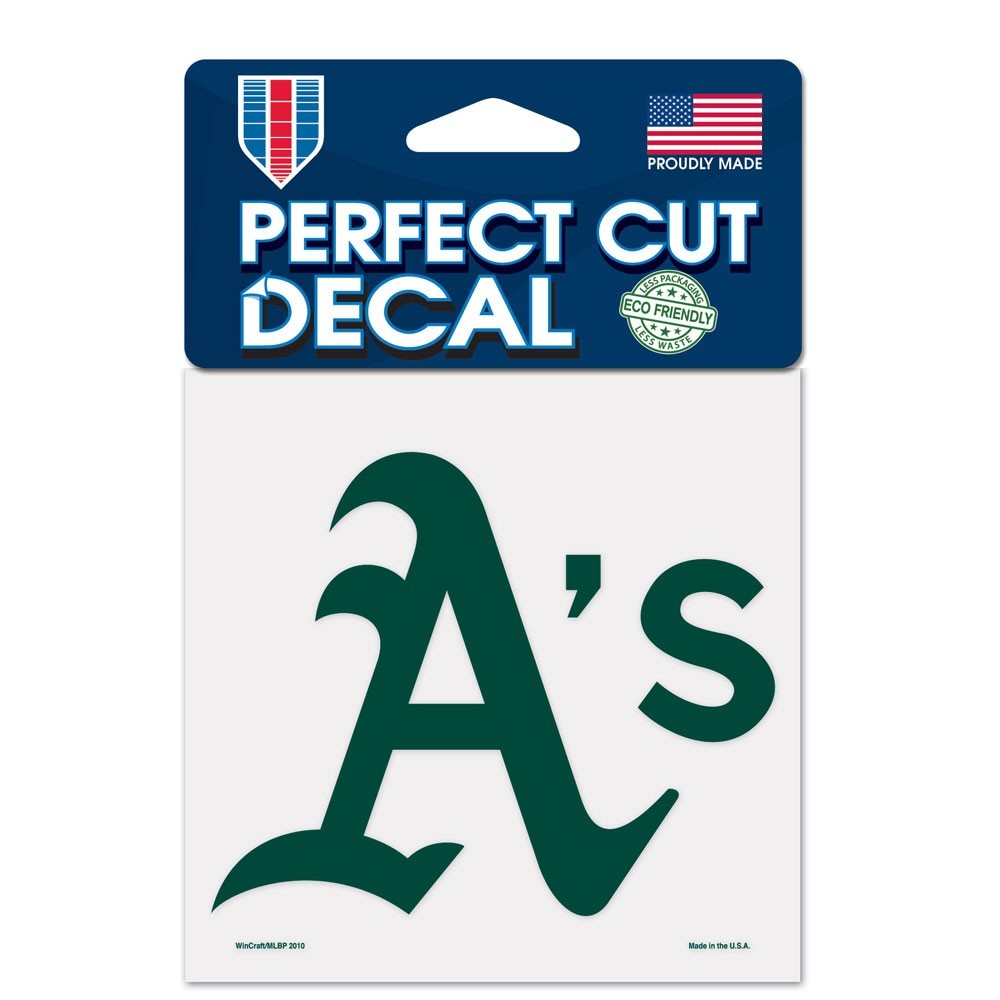 Oakland Athletics 4"x4" DieCut Decal Logo