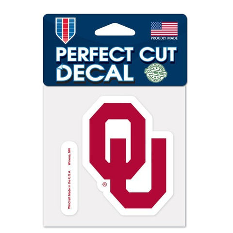 Oklahoma Sooners 4" x 4" Logo Decal