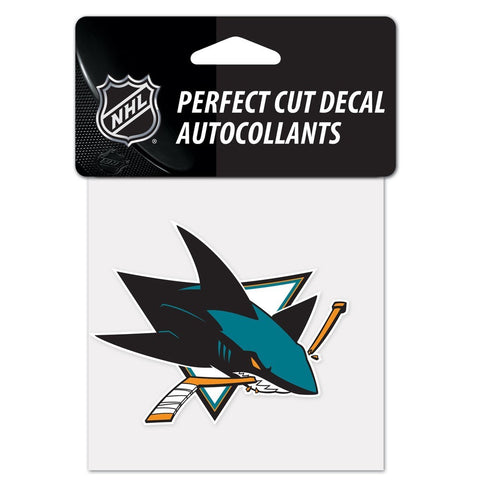 San Jose Sharks 4" x 4" Logo Decal