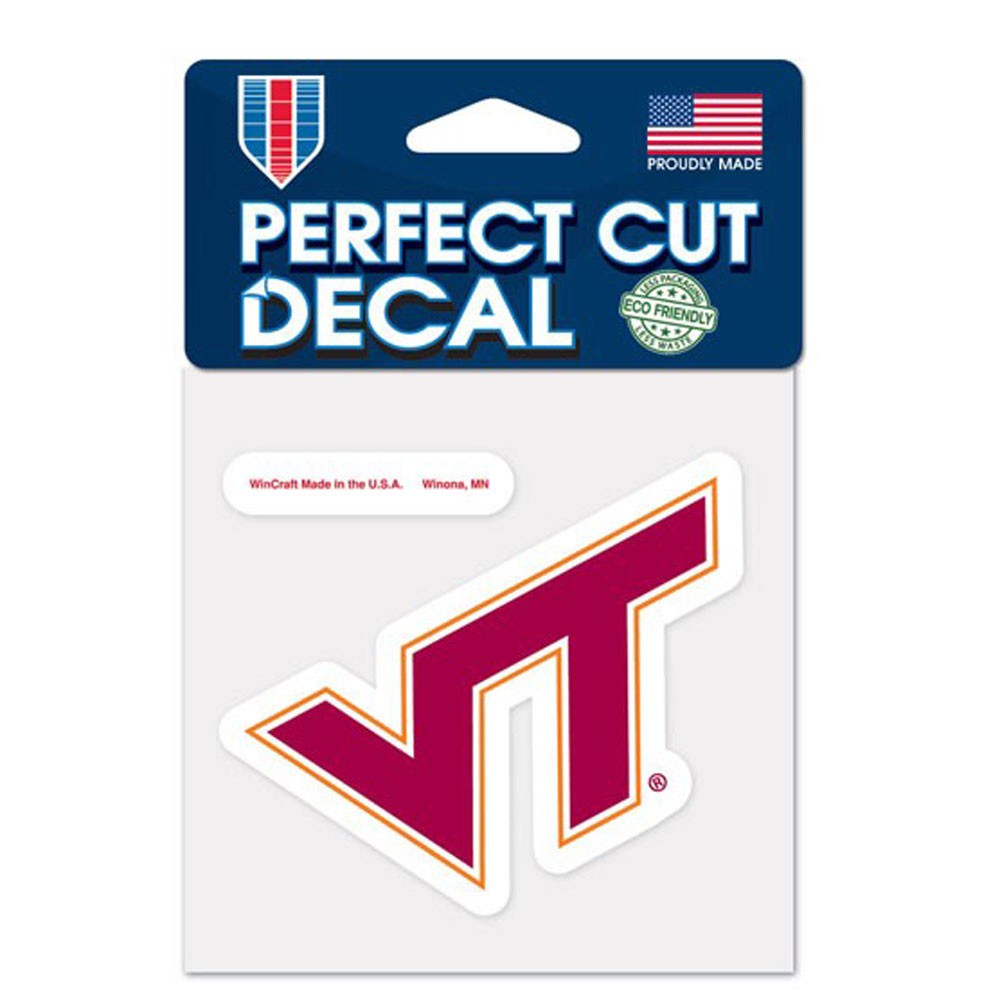 Virginia Tech Hokies 4" x 4" Logo Decal