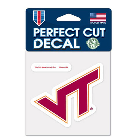 Virginia Tech Hokies 4" x 4" Logo Decal
