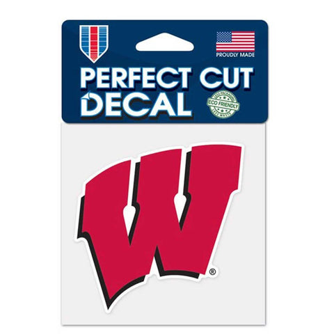 Wisconsin Badgers 4"x4" DieCut Decal Logo