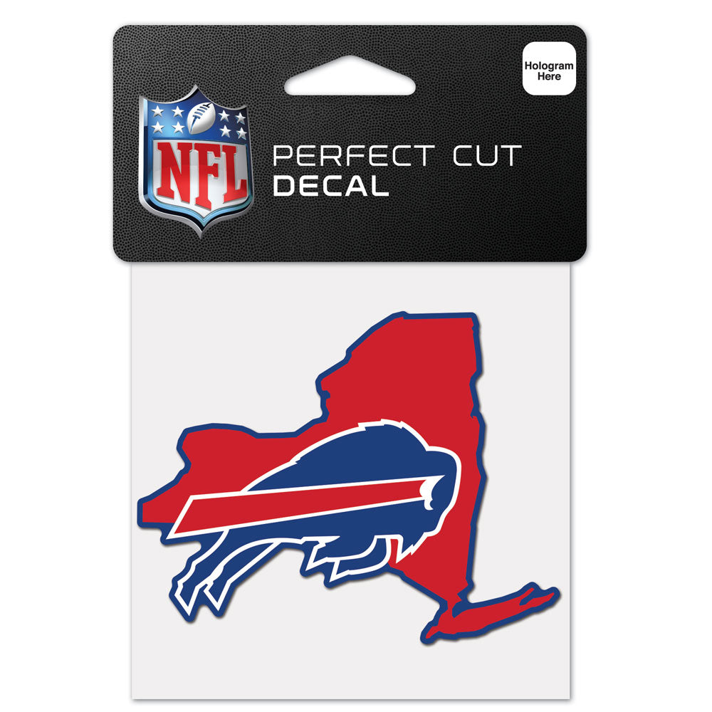 Buffalo Bills 4" x 4" State Logo DieCut Decal