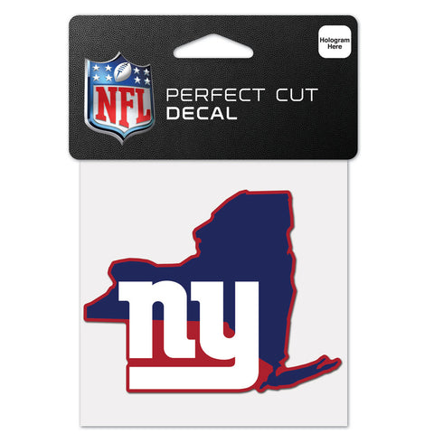 New York Giants 4" x 4" State Logo DieCut Decal