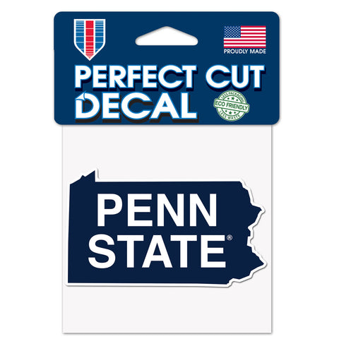 Penn State Nittany Lions 4" x 4" State Logo DieCut Decal