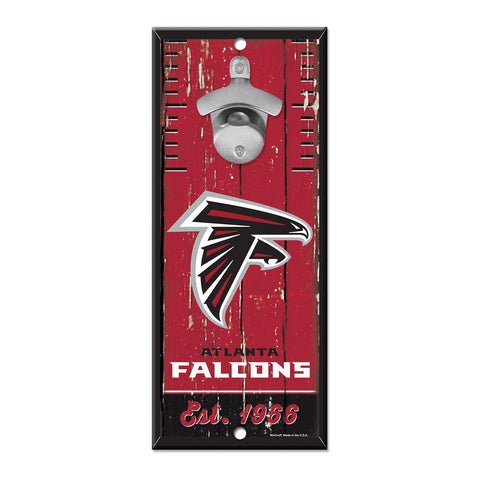 Atlanta Falcons 5" x 11" Bottle Opener Wall Sign