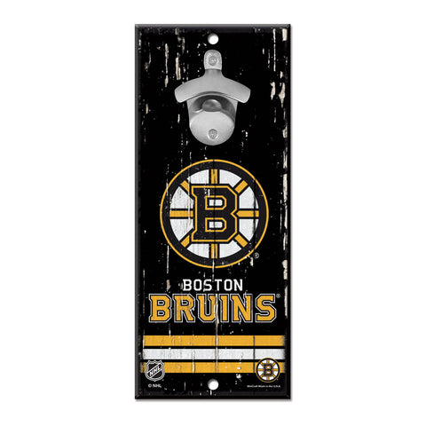 Boston Bruins 5" x 11" Bottle Opener Wall Sign
