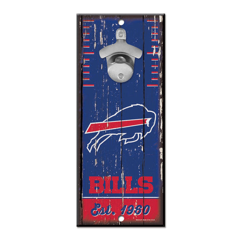 Buffalo Bills 5" x 11" Bottle Opener Wall Sign
