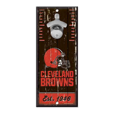 Cleveland Browns 5" x 11" Bottle Opener Wall Sign