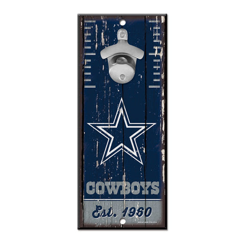 Dallas Cowboys 5" x 11" Bottle Opener Wall Sign