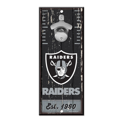 Las Vegas Raiders 5" x 11" Bottle Opener Wall Sign