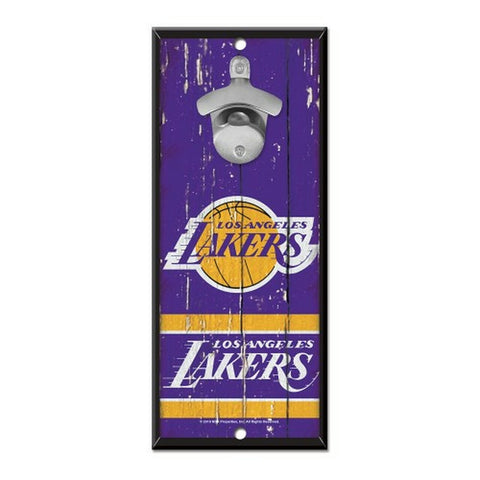 Los Angeles Lakers 5" x 11" Bottle Opener Wall Sign