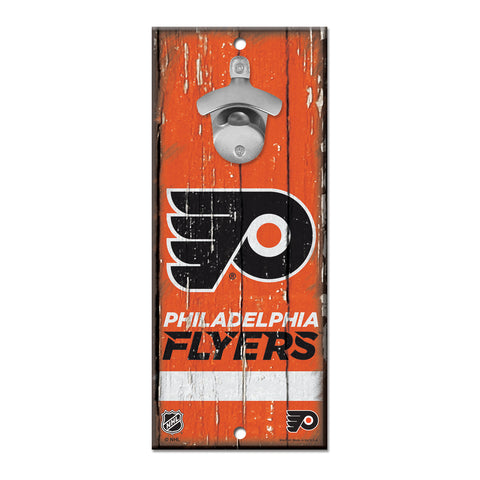 Philadelphia Flyers 5" x 11" Bottle Opener Wall Sign