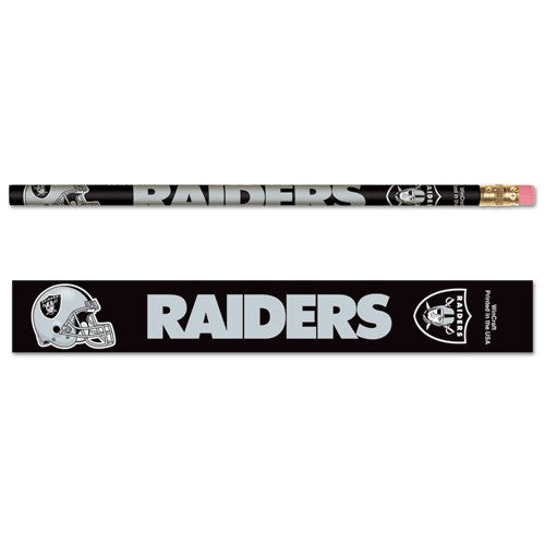 Oakland Raiders 6 Pack Pencils