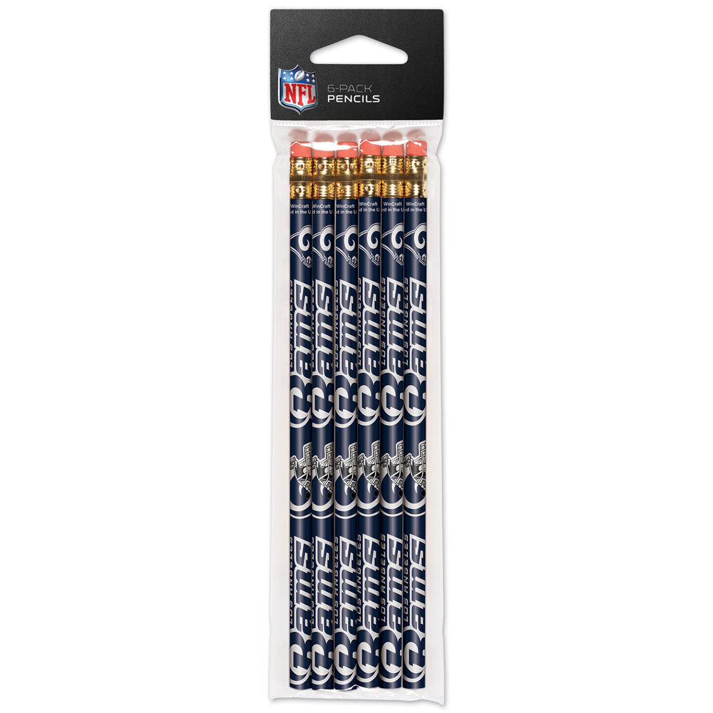 St. Louis Rams 6 Pack Pencils