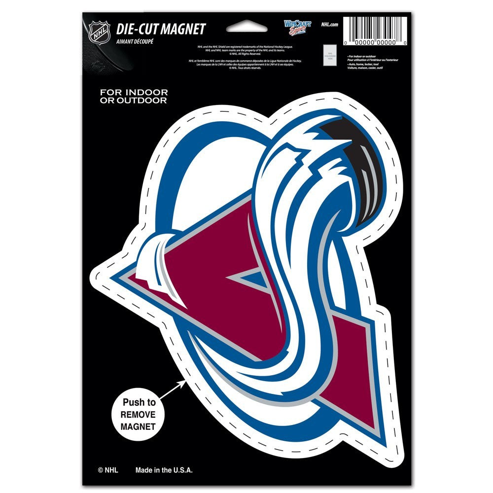 Colorado Avalanche 8" Die Cut Magnet