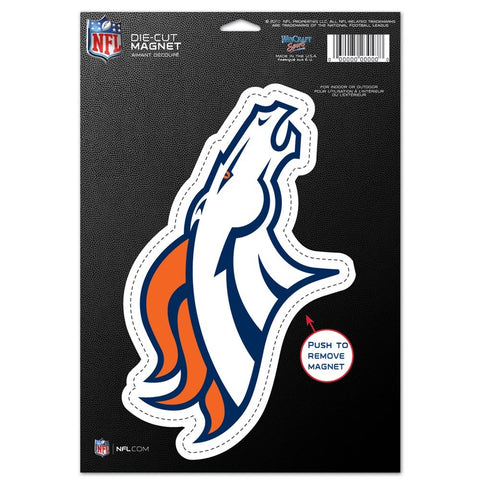 Denver Broncos 8" Die Cut Magnet