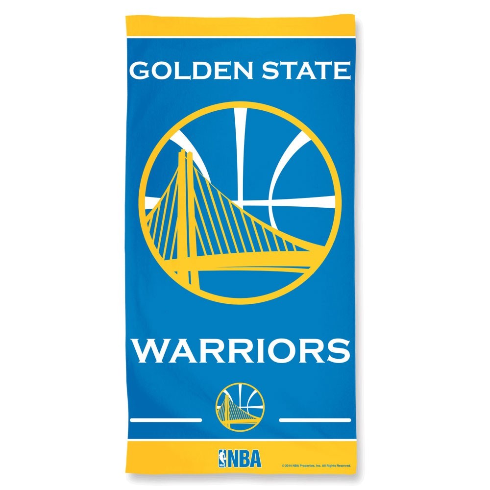 Golden State Warriors Center Logo Beach Towel