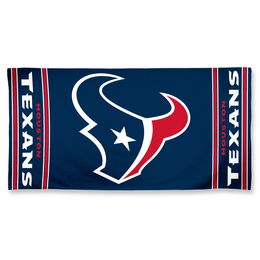 Houston Texans Center Logo Beach Towel