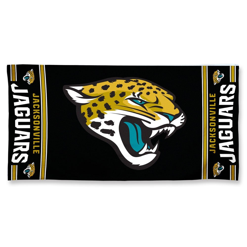 Jacksonville Jaguars Center Logo Beach Towel