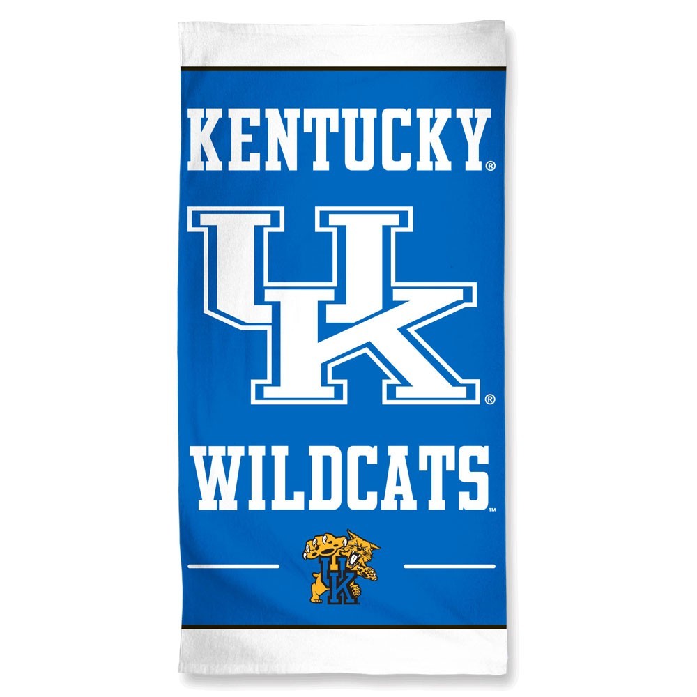Kentucky Wildcats Center Logo Beach Towel