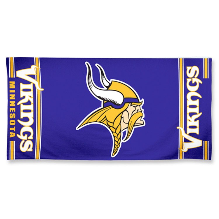 Minnesota Vikings Center Logo Beach Towel