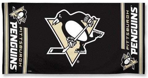 Pittsburgh Penguins Center Logo Beach Towel