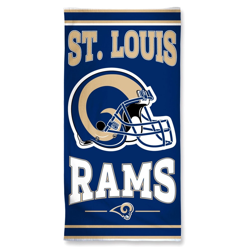 St. Louis Rams Center Logo Beach Towel